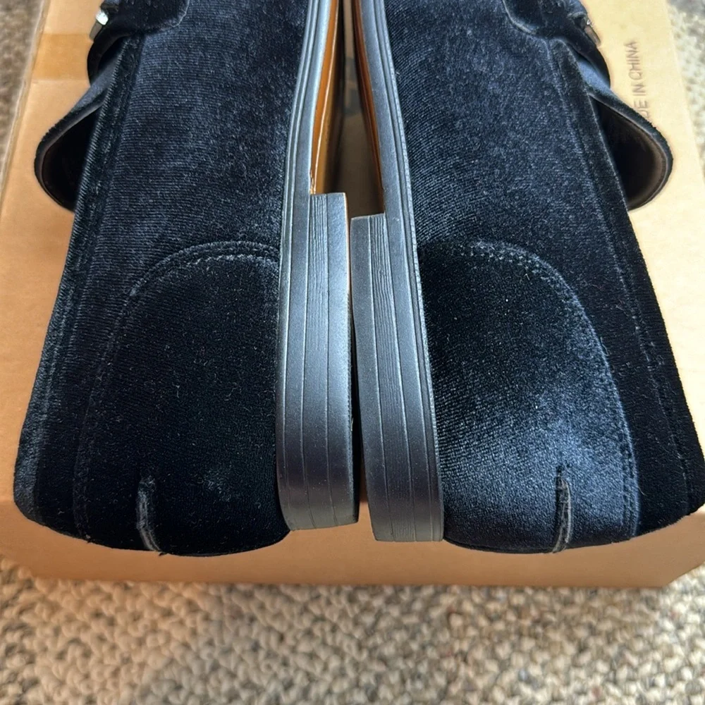 Steve Madden Black Velvet Bit Loafers - Picture 4 of 16